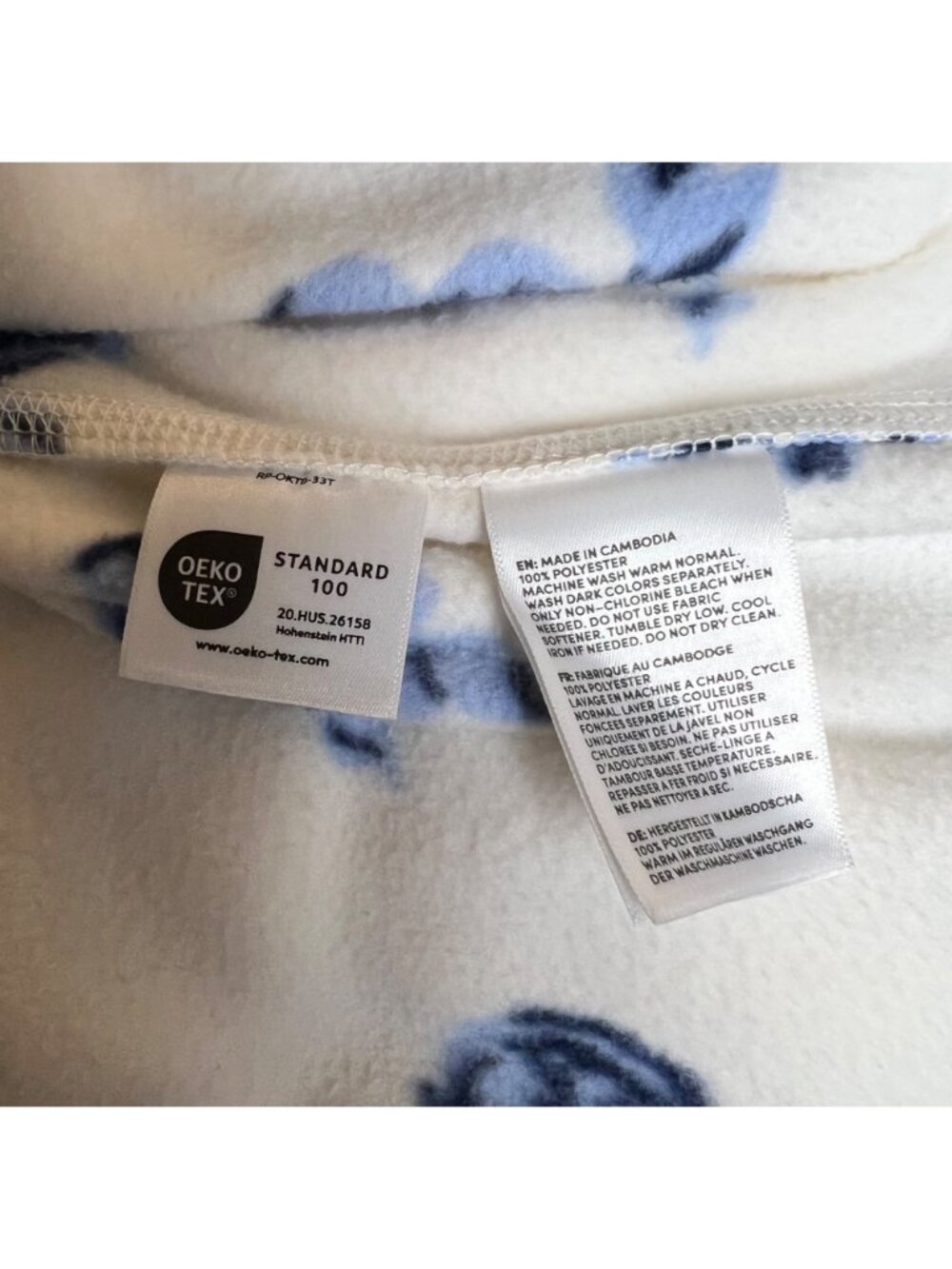 Lands' End Floral 1/4 Zip Fleece - Picture 9 of 10